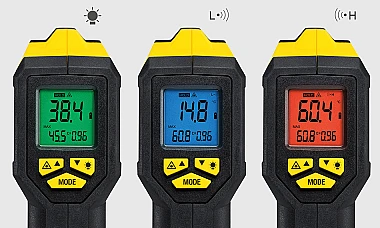 Удобная индикация тревоги за счет изменения цвета дисплея