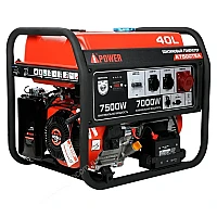Бензиновый генератор A-iPower A7500TEA в тихом зимнем кожухе 1200 RAL 8019 + блок автозапуска A-iPower 400 В, 25 А